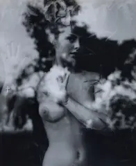 Gordon De Lisle, Nude at Window, vintage bromide photograph