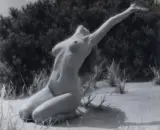 Gordon De Lisle, Nude on Sand, vintage bromide photograph