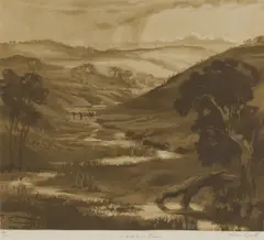 Henri van Raalte, A Creek in Flood, aquatint
