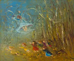 David Boyd, Untitled, 1973, oil on canvas