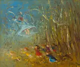David Boyd, Untitled, 1973, oil on canvas