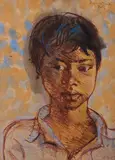 Donald Friend, Bali Boy, ink and gouache on paper laid on board