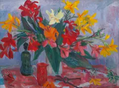 Margaret Olley, Cannas, 1960, oil on board