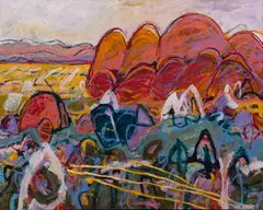 Arthur Ted Powell, Headland, acrylic on canvas