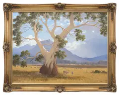 Leonard Long, Storm Brewing, Mt. Abrupt - Grampians, 2000, oil on canvas