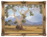 Leonard Long, Storm Brewing, Mt. Abrupt - Grampians, 2000, oil on canvas