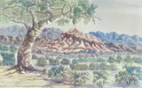 Otto Pareroultja, James Range Country, 1960, watercolour