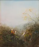 David Boyd, Three Children, oil on board