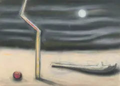Peter Booth, Untitled, 1984, pastel on paper