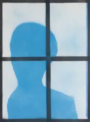 Window Shadow c. by Charles Blackman, 1964, mixed media on paper, sold Mar 2017