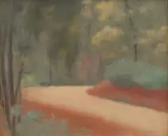Clarice Beckett, Sherbrook, oil on board