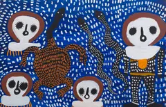 Mabel King, Gularungnardi, 2005, acrylic on canvas