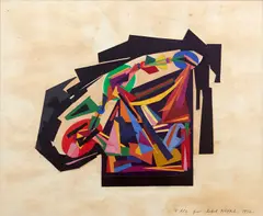 Untitled by Robert Klippel, 1972, collage on paper, sold Mar 2017