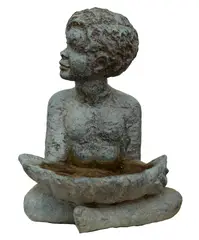 Lenore Boyd, Boy with Clam Shell, 1968, bronze