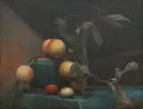 Percy Leason, Still Life with Fruit, oil on canvas