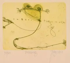 Billabong by John Olsen, 2002, etching, sold Oct 2016