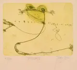 John Olsen, Billabong, 2002, etching