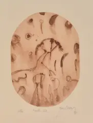 Earth Hold by John Olsen, 1978, etching, sold Oct 2016