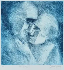 The Betrayal by David Boyd, etching 14/60, sold Oct 2016