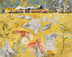 John Wolseley, Botanist's Camp, lithograph