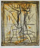Graham Fransella, Dancer, 1990, etching