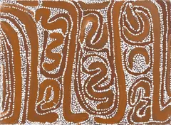 Untitled by Billy Thomas Joongoorra, acrylic on canvas, sold Feb 2017