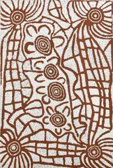 Women's Dreaming by Ningura Naparrula, 1999, acrylic on linen, sold Feb 2017
