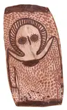Lily Karedada, Wandjina, natural earth pigments on eucalyptus bark
