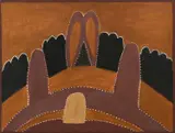 Hector Jandany, Cawunbunjie (Texas Downs Station),, 1996, acrylic on canvas