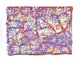 My Yam Country by Emily Kame Kngwarreye, c.1995, colour lithograph, ed. 3/30, sold Feb 2017