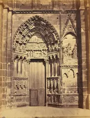 Cathedral Door by Édouard Baldus, c.1860, albumen print, sold Nov 2016