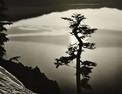 John Wimbley, Solar Reflection, Crater Lake, 1985, silver gelatin print