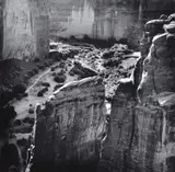 William Emmet Davis, Valley And Cliffs, Canyon de Chelly, 1992, silver gelatin print on original mount