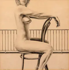 Graeme Roche, Nude Study, pencil on paper