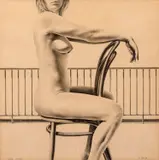 Graeme Roche, Nude Study, pencil on paper