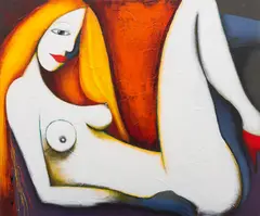 Gordon Richards, Reclining, 1997, acrylic on canvas