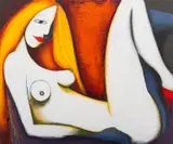 Gordon Richards, Reclining, 1997, acrylic on canvas