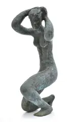 Guy Boyd, Kneeling Figure, bronze