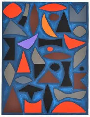 John Coburn, Night Celebration, screenprint 71/75