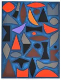 John Coburn, Night Celebration, screenprint 71/75