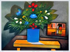 Orpheus Suite by Charles Blackman, screenprint 57/70, sold Aug 2016