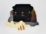 Jock Clutterbuck, Three Coins in Fountain, 1975, etching 10/20