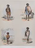 George French Angas, Portraits Of The Aboriginal Inhabitants, hand-carved lithograph