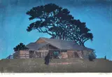 Ethleen Palmer, Farrel's Shed, Newport, linocut 20/20