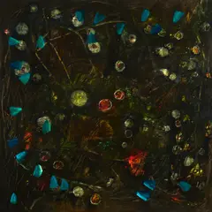 Richard Dunlop, Lapis Blue, oil on Belgian linen