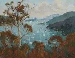 Pittwater by Frank H. Spears, 1975, oil on canvas on board, sold Oct 2016