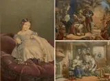 George Baxter, 1. (Conversation by Fire), chromolithograph (3)