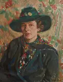 Sybil Craig, The Green Hat (Portrait of a Friend)