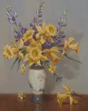 Erik Langker, Arrangement in Blue and Gold
