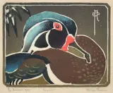 Ethleen Palmer, Duck, 1936, linocut 9/75